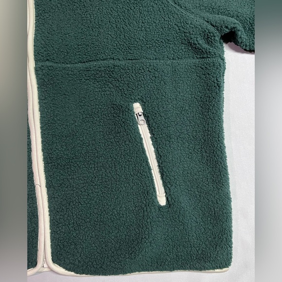 Sierra Designs Women's Fleece Sherpa Zip Up Green Jacket NWT - Picture 6 of 8